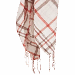 Bellerose - Écharpe à Carreaux - Marron -Mode Vêtements Magasin 10