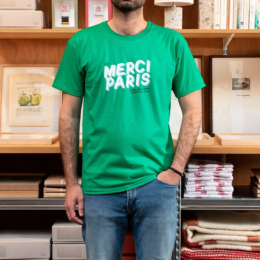 Merci- T-shirt Unisexe - Vert 4 Merci- T-shirt Unisexe - Vert – Image 2