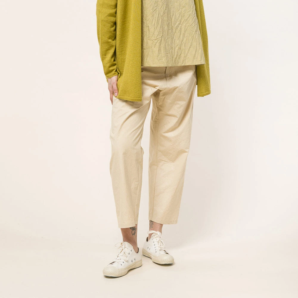 Apuntob - Pantalon En Coton - Ecru 4 Apuntob - Pantalon En Coton - Ecru – Image 2