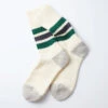 Rototo - Chaussettes Côtelées - Vert & Gris