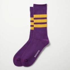 Rototo - Chaussettes Rayées - Violet