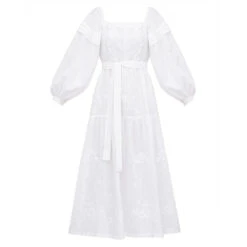 Etnodim - Robe Brodée En Lin - Blanc 19 Etnodim - Robe Brodée En Lin - Blanc -Mode Vêtements Magasin 1 6fe912f0 5626 437a 830d 41b5fa0a824a