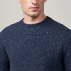 Hartford - Pull Donegal Crew - Bleu -Mode Vêtements Magasin 1 719d2d81 8aaf 4203 917b 40f4536a4802