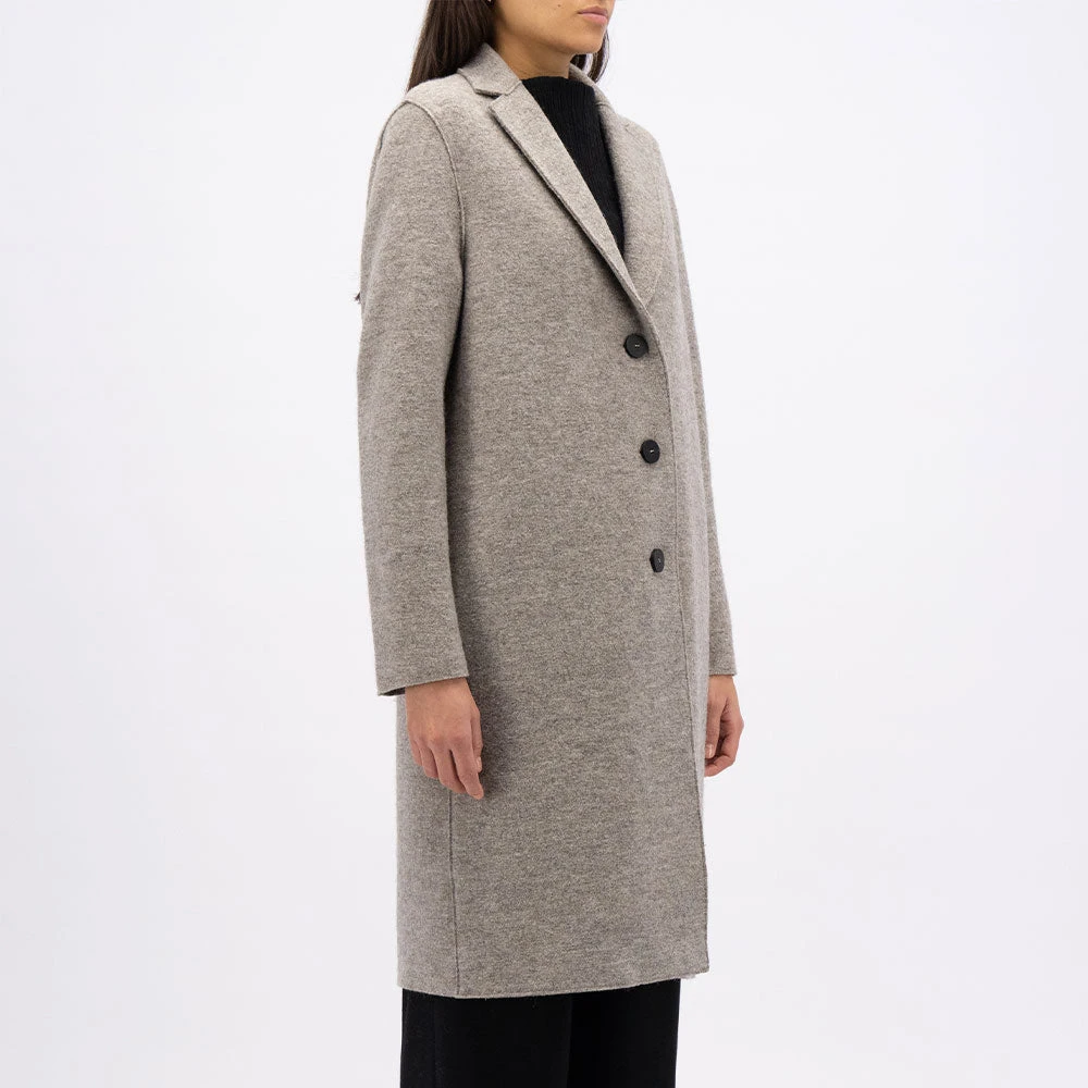 Harris Wharf London - Manteau En Laine Bouillie - Gris 7 Harris Wharf London - Manteau En Laine Bouillie - Gris – Image 5