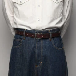 Yuketen - Ceinture En Cuir Stirrup - Marron Foncé