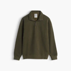 Homecore - Pull Terry Halfzip - Kaki
