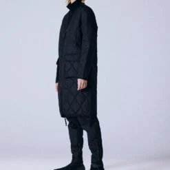 Taion - Manteau Zippée Long Matelassée Military - Noir -Mode Vêtements Magasin 1 d430a080 db06 4bf7 afc5 b550420b0af6