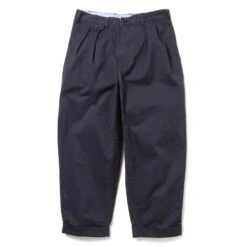 Beams Plus - Pantalon 2 Pleats Twill - Bleu