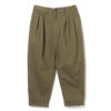 Beams Plus - Pantalon 2 Pleats Twill - Olive -Mode Vêtements Magasin 2PLEATS CORDUROY OLIVE 1