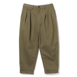 Beams Plus - Pantalon 2 Pleats Twill - Olive