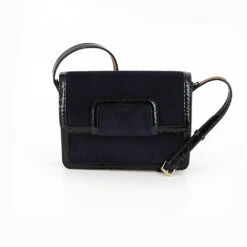 Herbert Frère Sœur - Sac Le Mischka Velours - Marine