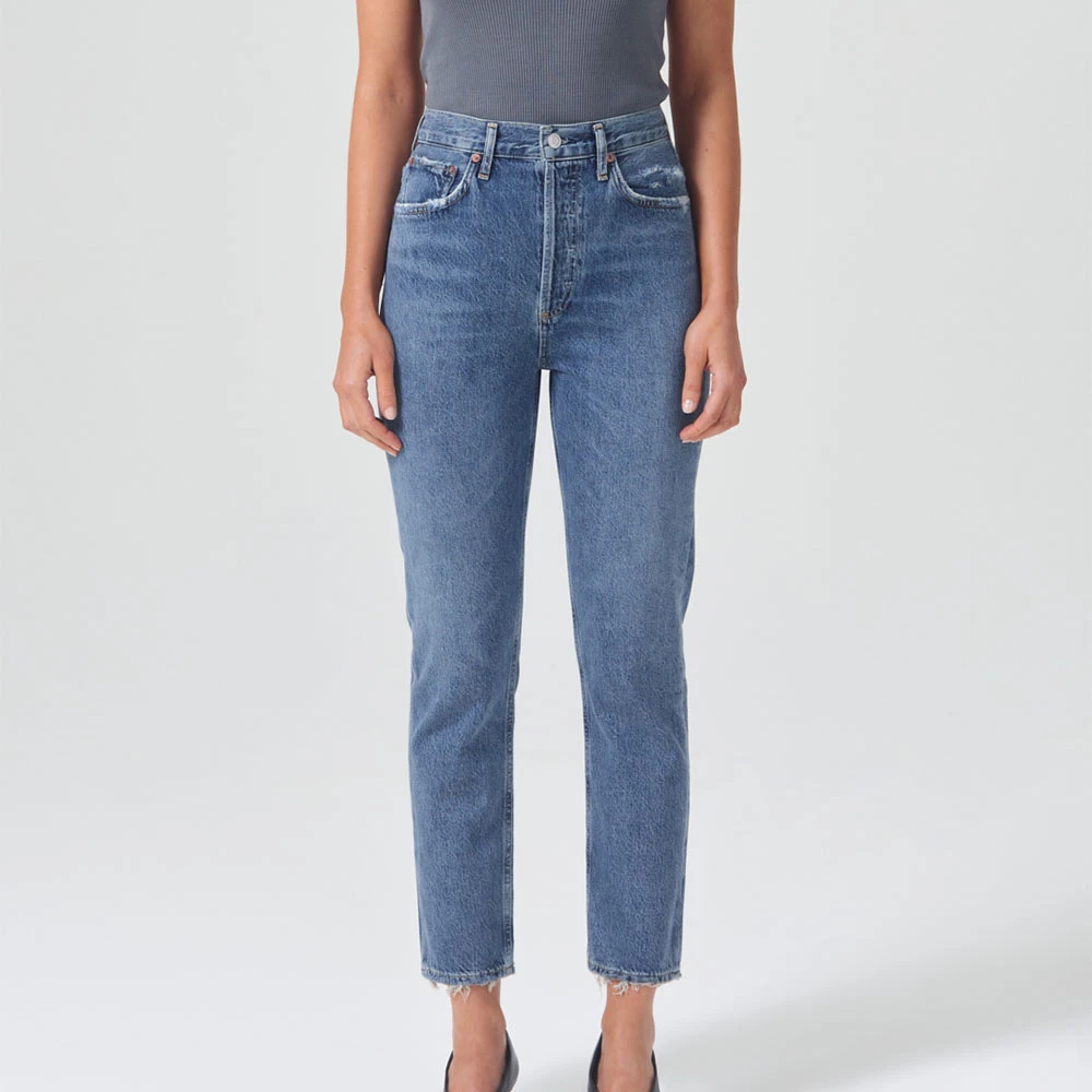 Agolde - Jeans Riley - Bleu 3 Agolde - Jeans Riley - Bleu