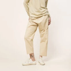 Apuntob - Pantalon En Coton - Ecru
