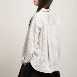 Album Di Famiglia - Chemise Rayés - Blanc