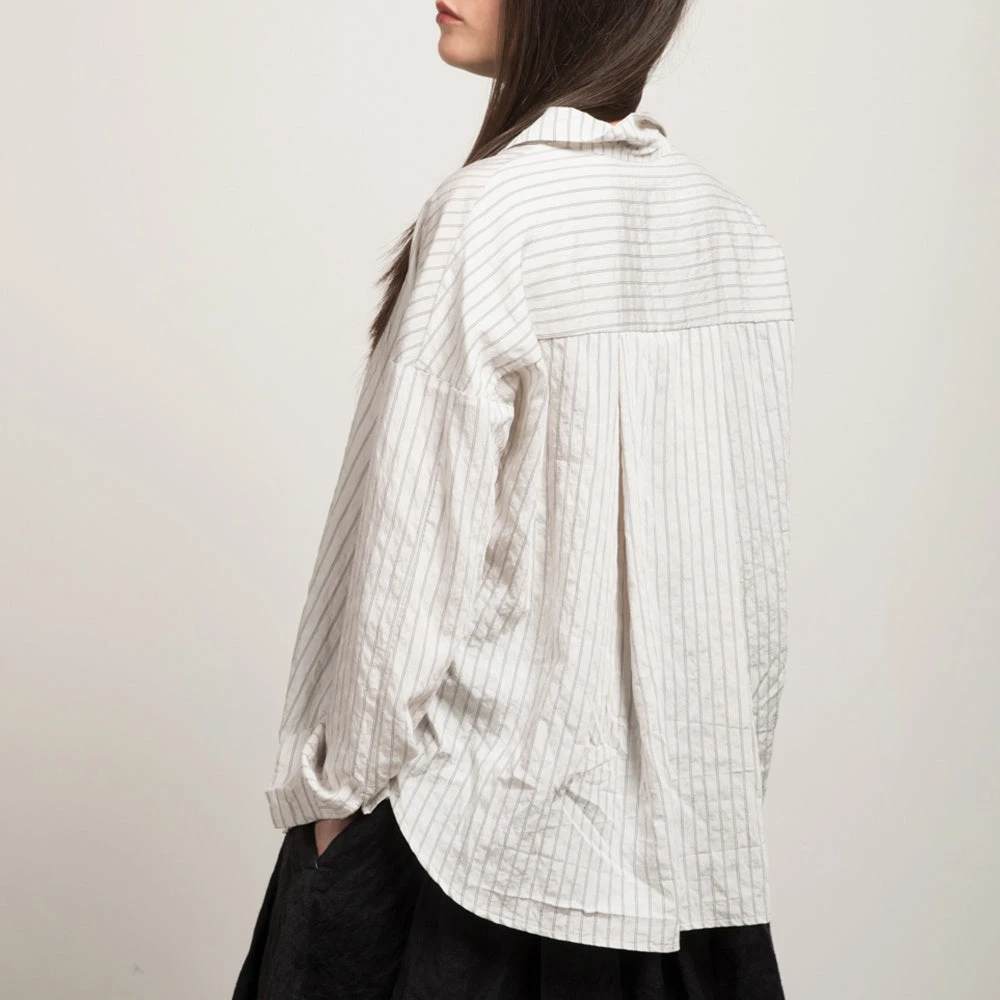 Album Di Famiglia - Chemise Rayés - Blanc 3 Album Di Famiglia - Chemise Rayés - Blanc