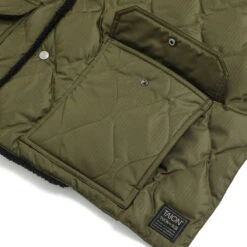 Taion - Doudoune Matelassées Reversible Down Stole - Olive / Cream -Mode Vêtements Magasin 2 72a3a120 c017 4845 8f00 7c31db3b4f13