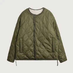 Taion - Veste Réversible - Olive/Beige