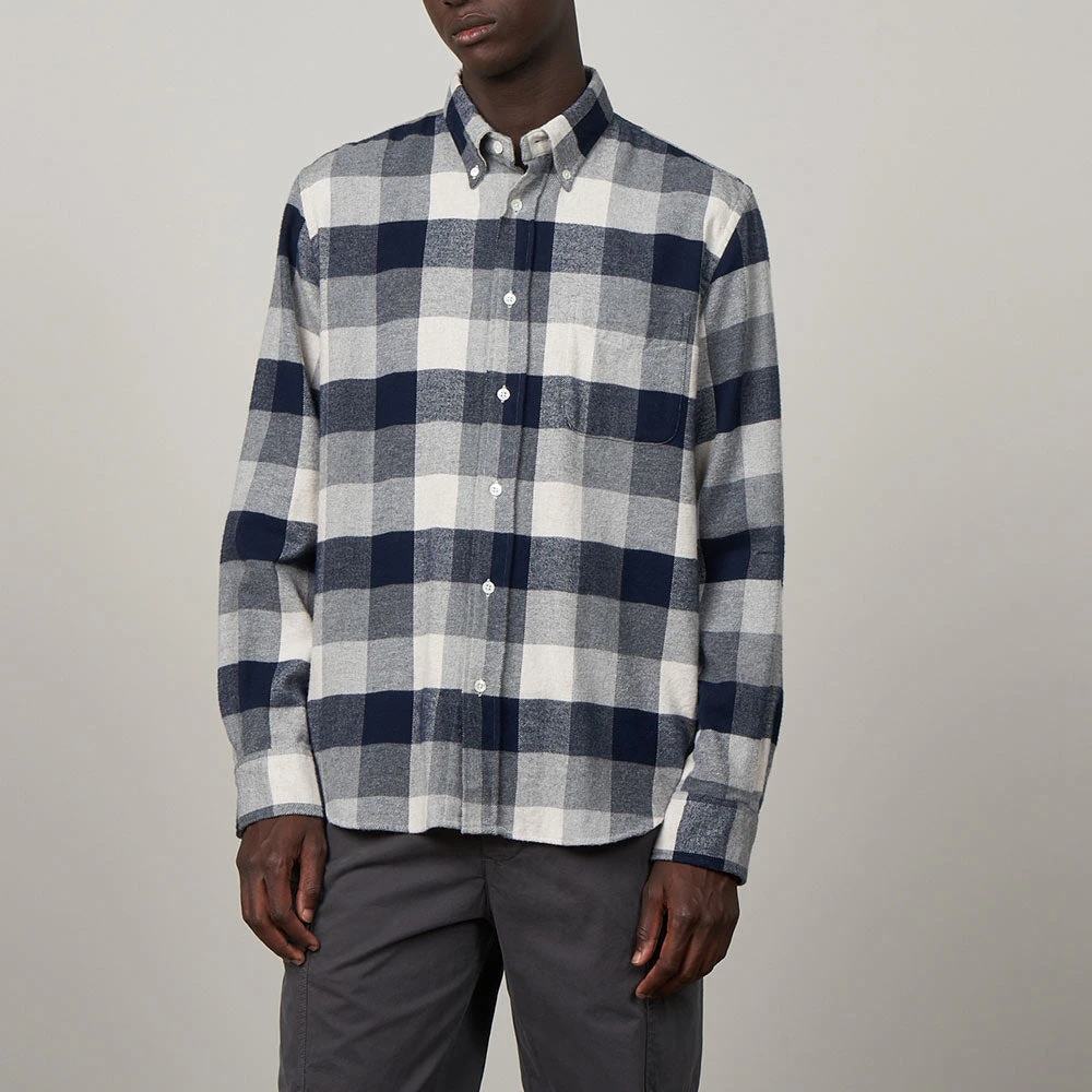 Hartford - Chemise Pitt à Carreaux - Bleu 6 Hartford - Chemise Pitt à Carreaux - Bleu – Image 4