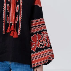 Etnodim - Chemise Manches Longues - Noir & Rouge -Mode Vêtements Magasin 3 e3769348 4ecf 48e6 9f3e 62166bdd8297