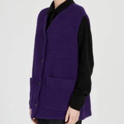 Barena - Veste Sans Manches Gerry - Violet -Mode Vêtements Magasin 3 f9547dbb f57c 4609 941d d239591928e2