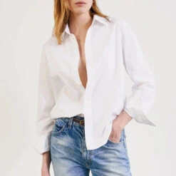 Nili Lotan - Chemise Raphael - Blanc -Mode Vêtements Magasin 4 75d22f3a 34fa 44ad b4f1 136854bf0a99