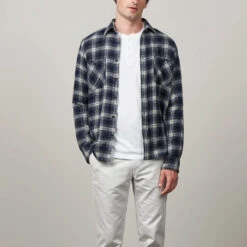 Hartford - Chemise à Poche - Bleu