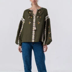 Etnodim - Chemise à Fleurs - Vert -Mode Vêtements Magasin 4 a70012a9 12f6 4483 b422 9061bbbf7dda