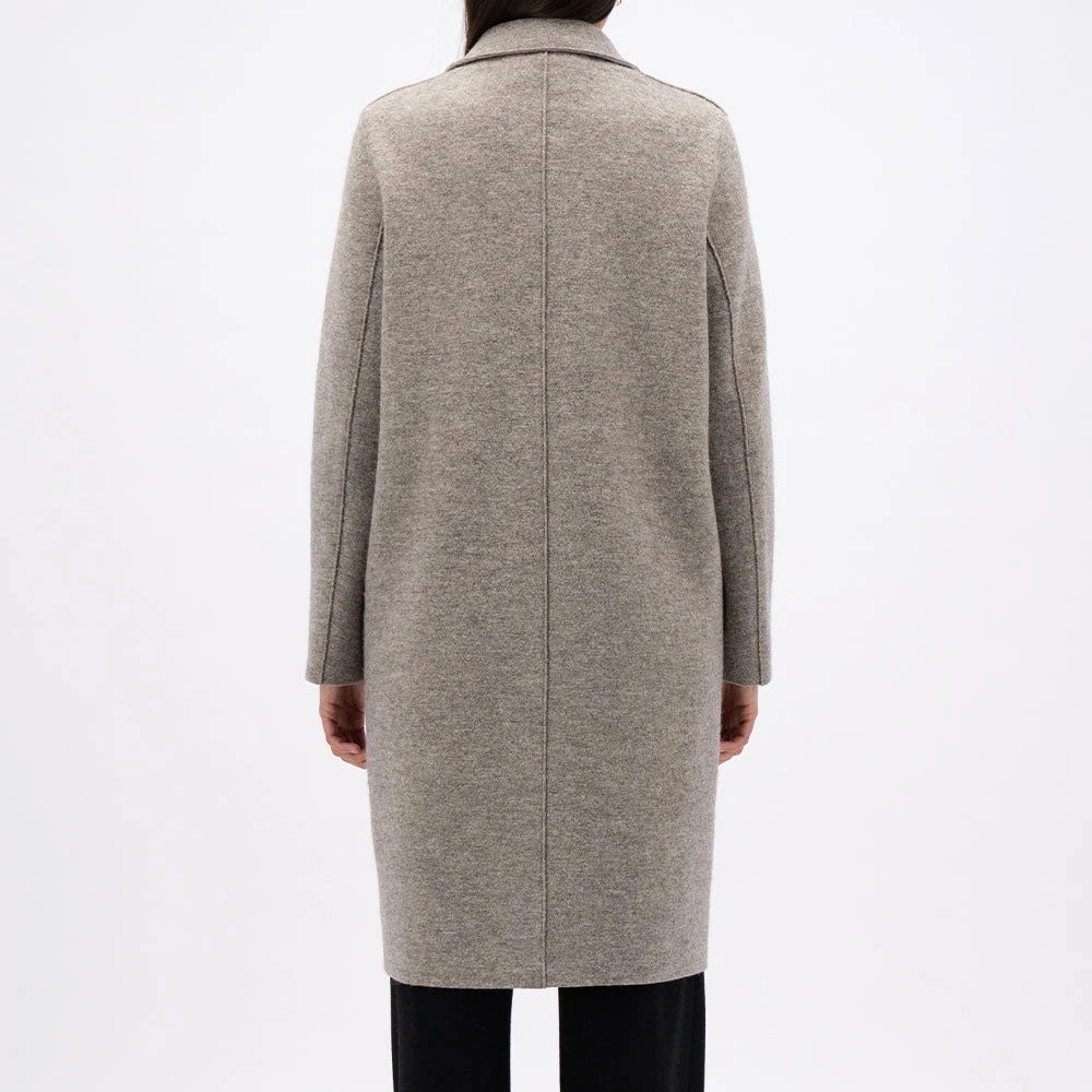 Harris Wharf London - Manteau En Laine Bouillie - Gris 4 Harris Wharf London - Manteau En Laine Bouillie - Gris – Image 2