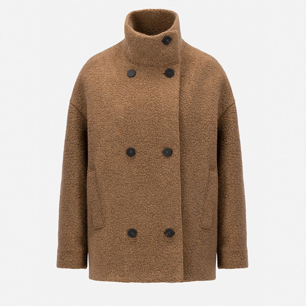 Harris Wharf London - Veste Courte En Laine - Marron 4 Harris Wharf London - Veste Courte En Laine - Marron – Image 2