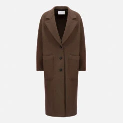 Harris Wharf London - Manteau En Laine Bouillie - Marron 9 Harris Wharf London - Manteau En Laine Bouillie - Marron -Mode Vêtements Magasin 5 431d29c5 5608 4d48 a27c 8152cfe00d77