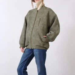 V De Vinster - Bombers Matelassé Fleurs - Kaki -Mode Vêtements Magasin 6 ec87d0ca a31c 4a9c b67a 334d3cba7867