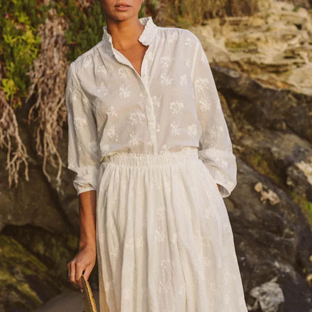 Trovata - Blouse Sara - Blanc 4 Trovata - Blouse Sara - Blanc – Image 2