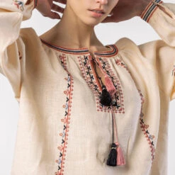 Etnodim - Chemise Brodée - Crème -Mode Vêtements Magasin 7 591f4952 80a6 428a 9c0e 7d20b2bde608