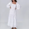 Etnodim - Robe Brodée En Lin - Blanc 2 Etnodim - Robe Brodée En Lin - Blanc -Mode Vêtements Magasin 9 08d18007 4ed6 40e7 b2bd 124759db58d6