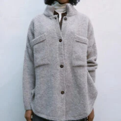 Cordera - Veste Alpaga - Taupe