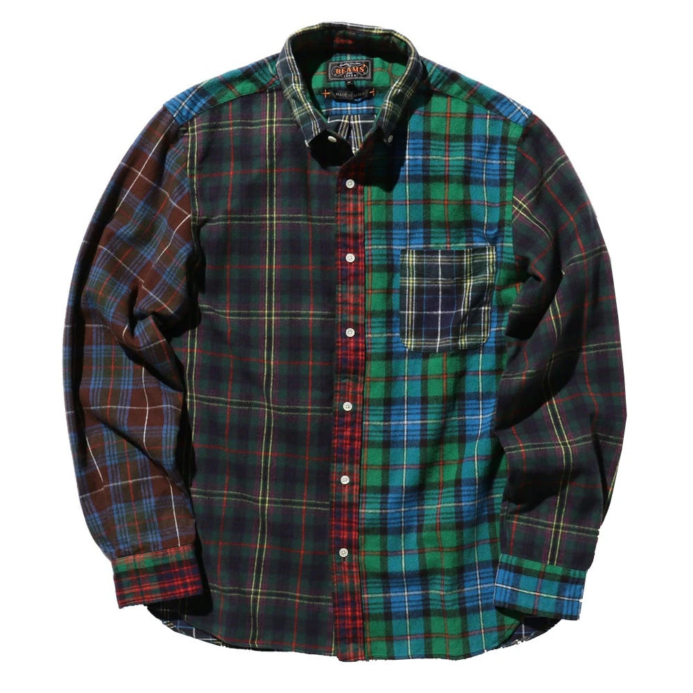 Beams Plus - Chemise à Carreaux - Vert 3 Beams Plus - Chemise à Carreaux - Vert