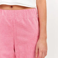 Sea Me Happy -Pantalon En Velours Côtelé Fin Gypsy - Rose Bonbon -Mode Vêtements Magasin BUBBLEGUM2