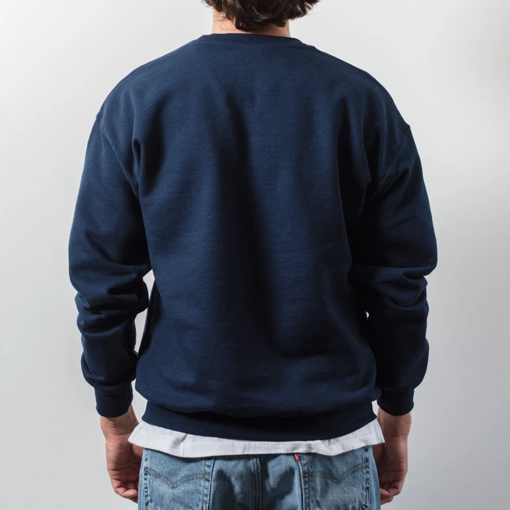 Merci - Sweat College Non Merci - Bleu 4 Merci - Sweat College Non Merci - Bleu – Image 2