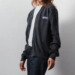 Merci - Cardigan Charlie - Anthracite -Mode Vêtements Magasin CANAPE MERCI 121020230200