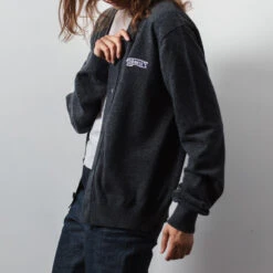 Merci - Cardigan Charlie - Anthracite -Mode Vêtements Magasin CANAPE MERCI 121020230212