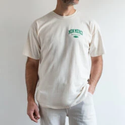 Merci - T-Shirt College Non Merci - Vert