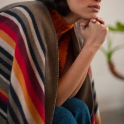 La Méricaine - Cape Apache - Orange -Mode Vêtements Magasin CAPE1