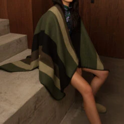 La Méricaine - Cape Navajo - Vert 10 La Méricaine - Cape Navajo - Vert -Mode Vêtements Magasin CAPE5