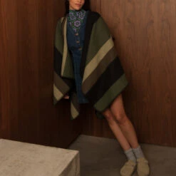 La Méricaine - Cape Navajo - Vert 12 La Méricaine - Cape Navajo - Vert -Mode Vêtements Magasin CAPE6