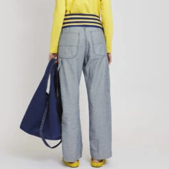 Laurence Bras - Pantalon Cargo Carpenter - Bleu -Mode Vêtements Magasin CARPENTIER 4