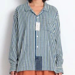 Story MFG - Chemise Greetings - Bleu & Vert -Mode Vêtements Magasin CHEM1 5337647f d97b 499f 8974 95a56a146afe