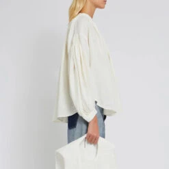 Laurence Bras - Chemise Clare - Blanche 11 Laurence Bras - Chemise Clare - Blanche -Mode Vêtements Magasin CHEMISE CLARE 3