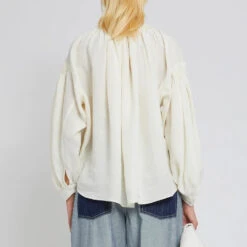 Laurence Bras - Chemise Clare - Blanche 10 Laurence Bras - Chemise Clare - Blanche -Mode Vêtements Magasin CHEMISE CLARE 4