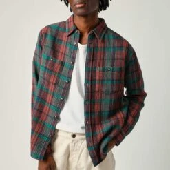 Corridor - Chemise Ruby Waffle - Rouge -Mode Vêtements Magasin CHEMISE2 66c498cc 17fb 4160 b0e3 29b8478a786e