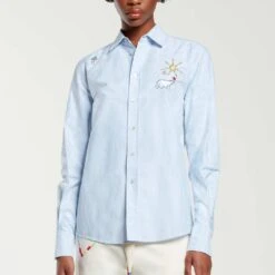 Mira Mikati - Chemise Brodée - Bleu